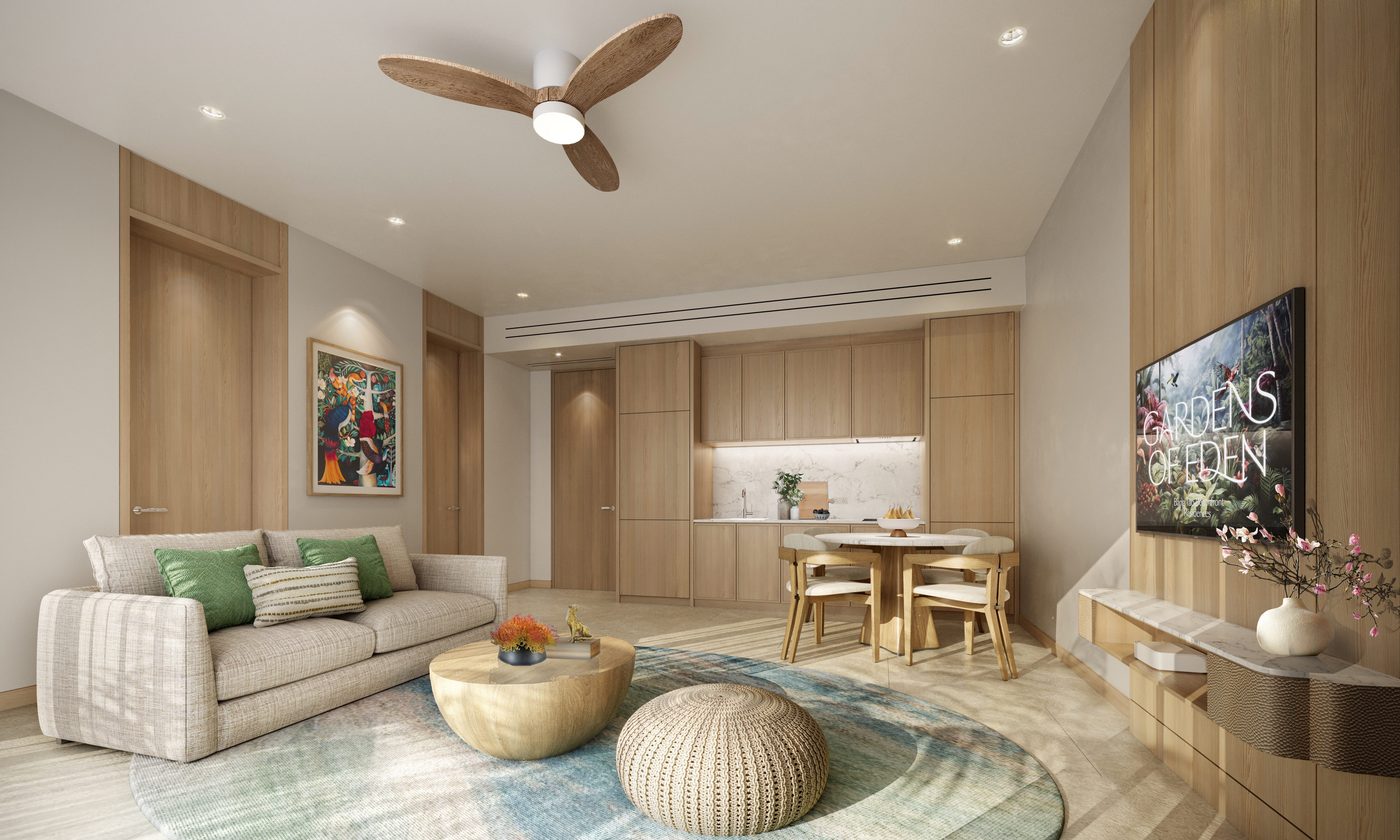 1BR-LIVING VIEW 1