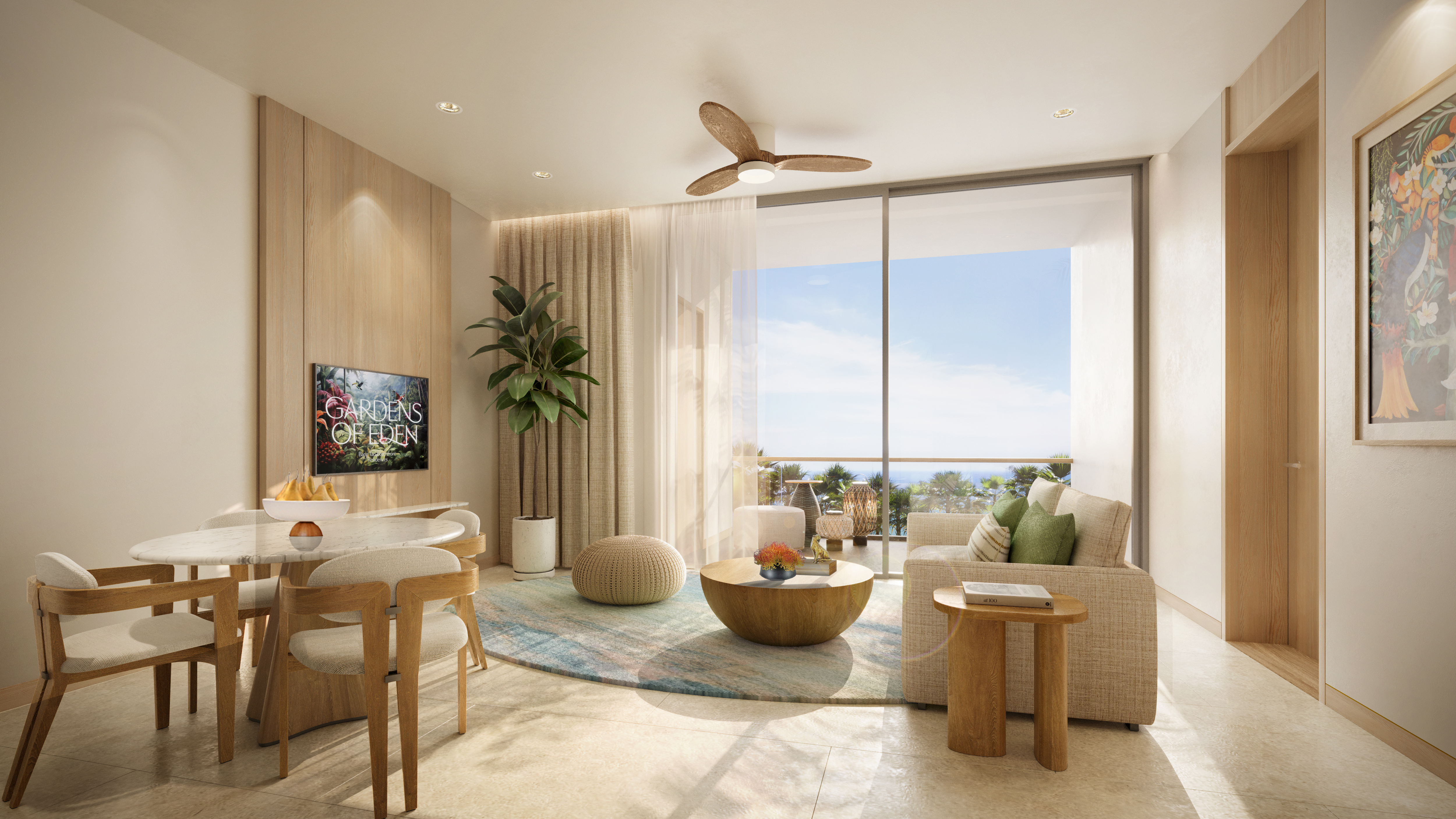 1BR-LIVING VIEW 2