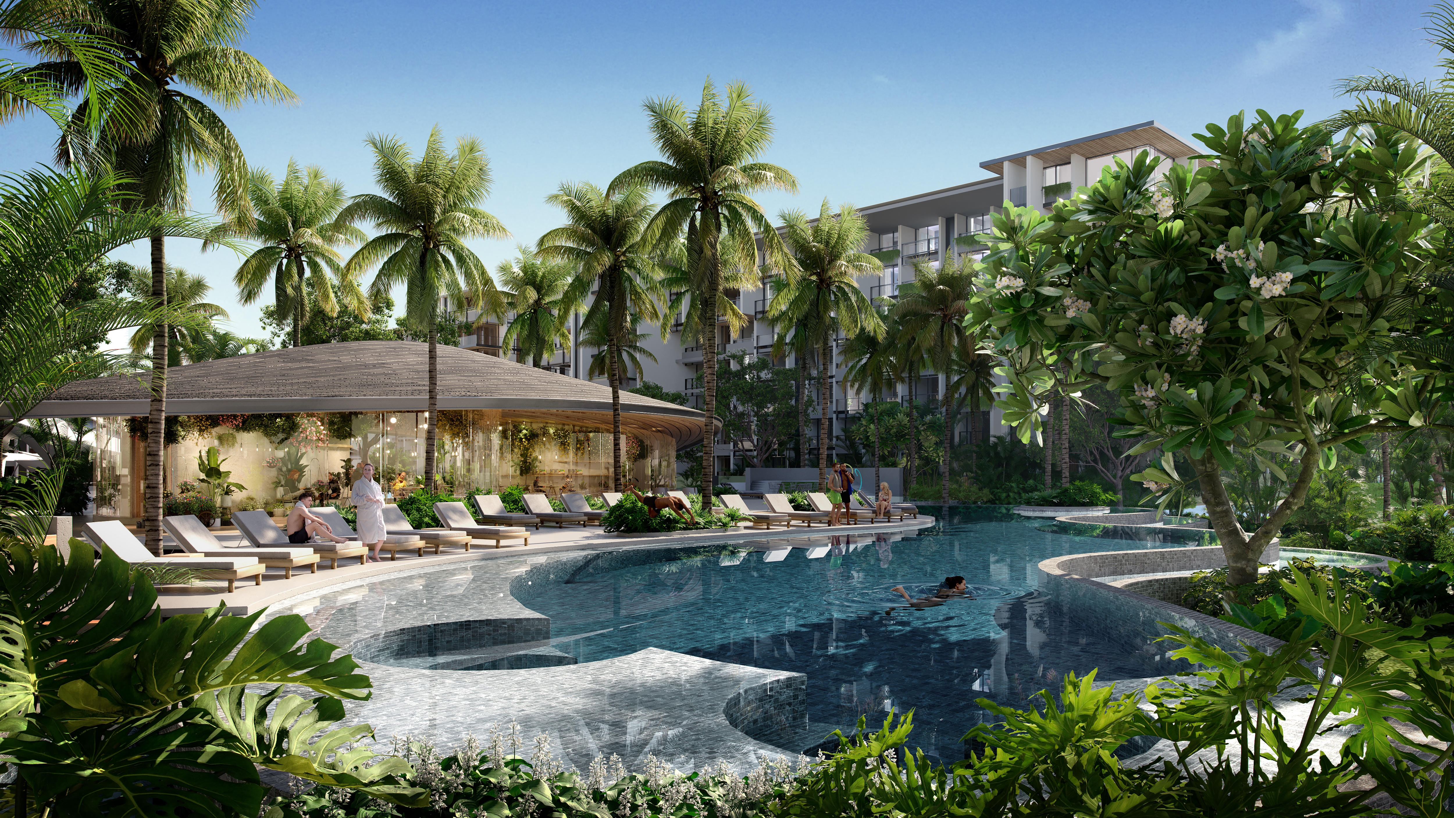 View of the pool